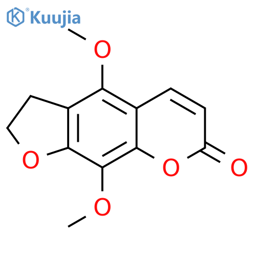 7H-Furo[3,2-g][1]benzopyran-7-one,2,3-dihydro-4,9-dimethoxy- structure