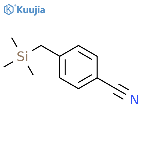 Benzonitrile, 4-[(trimethylsilyl)methyl]- structure