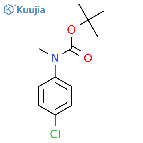 Tert-butyl N-(4-chlorophenyl)-N-methylcarbamate structure