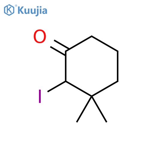 Cyclohexanone, 2-iodo-3,3-dimethyl- structure