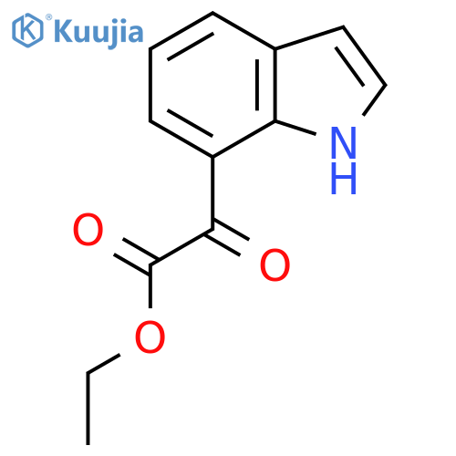 Ethyl 2-(1H-indol-7-yl)-2-oxoacetate structure