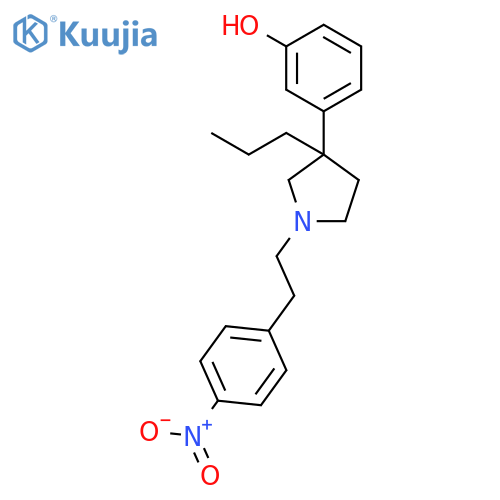 3-{1-[2-(4-nitrophenyl)ethyl]-3-propylpyrrolidin-3-yl}phenol structure