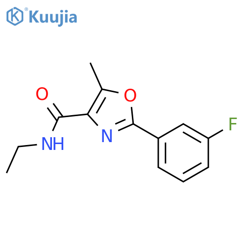 4-Oxazolecarboxamide,N-ethyl-2-(3-fluorophenyl)-5-methyl- structure