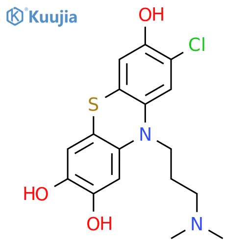 10H-Phenothiazine-2,3,7-triol, 8-chloro-10-[3-(dimethylamino)propyl]- structure