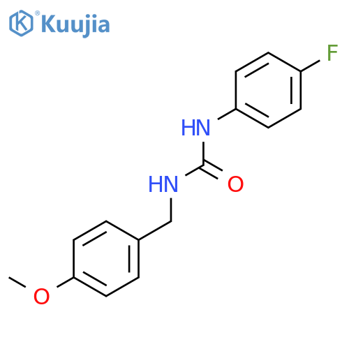 Urea, N-(4-fluorophenyl)-N'-[(4-methoxyphenyl)methyl]- structure