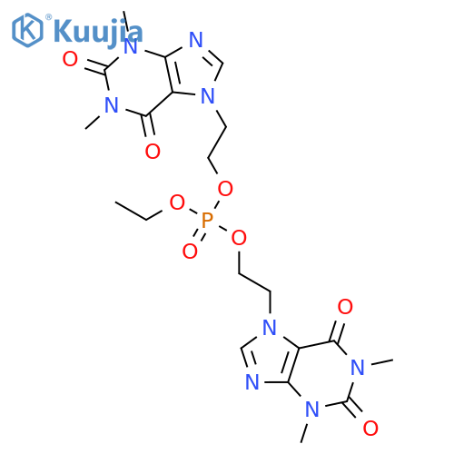 bis[2-(1,3-dimethyl-2,6-dioxo-1,2,3,6-tetrahydro-7H-purin-7-yl)ethyl] ethyl phosphate structure