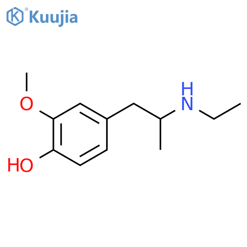 Phenol,4-[2-(ethylamino)propyl]-2-methoxy- structure