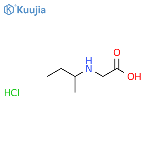 2-(butan-2-yl)aminoacetic acid hydrochloride structure