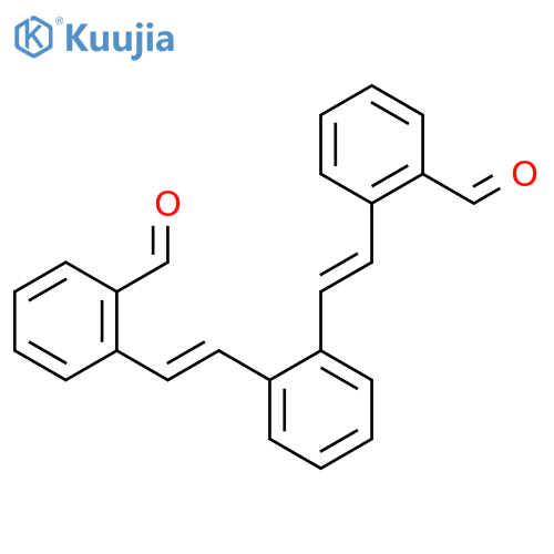 2-[(E)-2-[2-[(E)-2-(2-Formylphenyl)ethenyl]phenyl]ethenyl]benzaldehyde structure