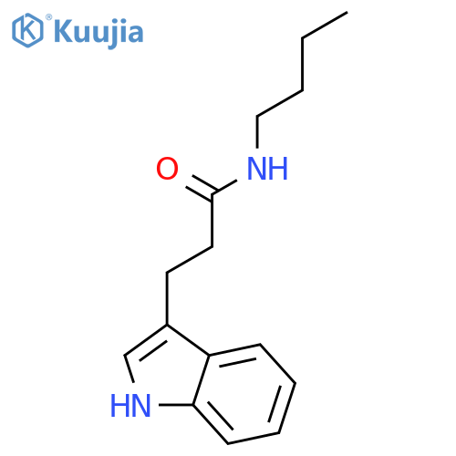 1H-Indole-3-propanamide, N-butyl- structure
