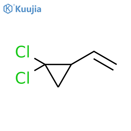 1,1-dichloro-2-ethenylcyclopropane structure