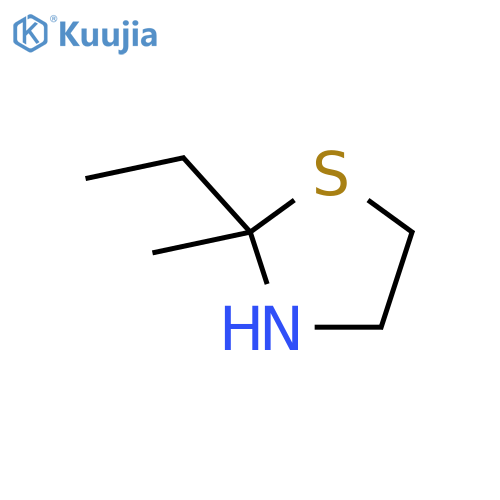 2,2-ethylmethylthiazolidine structure