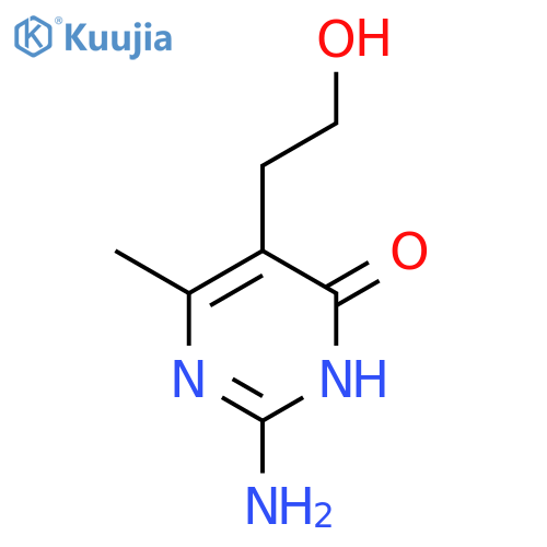 2-Amino-5-(2-hydroxyethyl)-6-methylpyrimidin-4(3H)-one structure