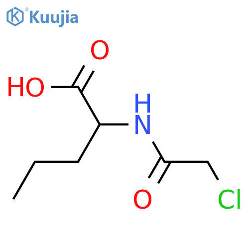 Chloroacetyl-dl-norvaline structure