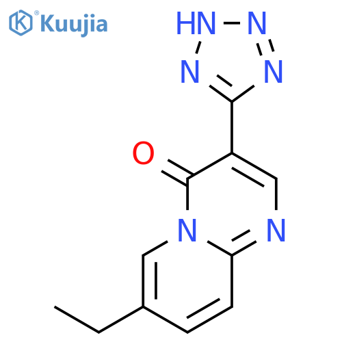 4H-Pyrido[1,2-a]pyrimidin-4-one, 7-ethyl-3-(1H-tetrazol-5-yl)- structure