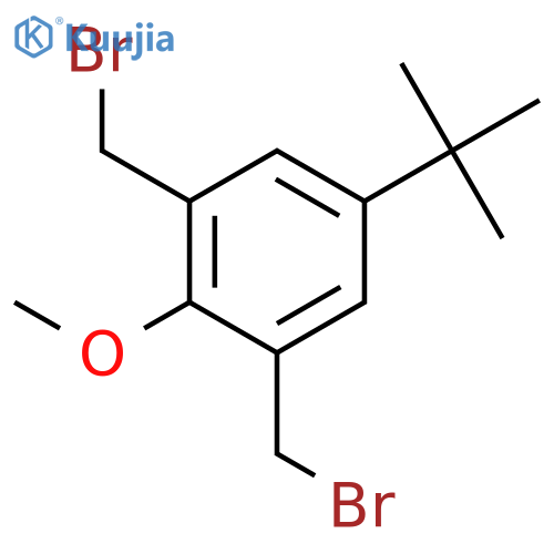 1,3-Bis(bromomethyl)-5-tert-butyl-2-methoxybenzene structure