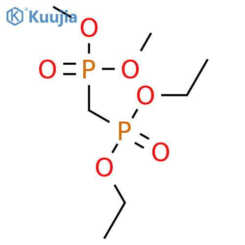 Phosphonic acid, [(diethoxyphosphinyl)methyl]-, dimethyl ester structure