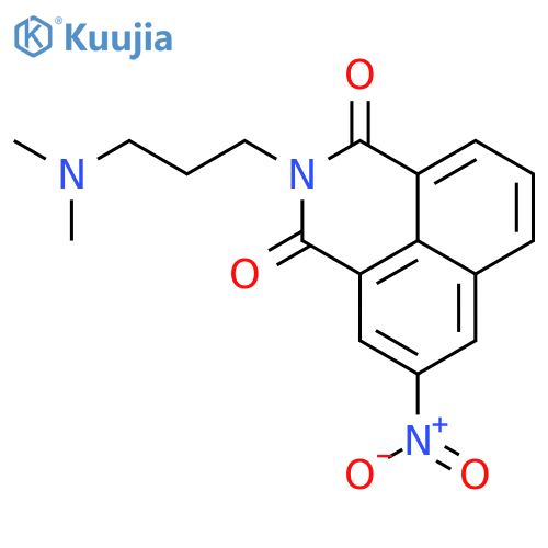 2-[3-(dimethylamino)propyl]-5-nitro-1H-benzo[de]isoquinoline-1,3(2H)-dione structure
