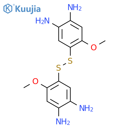 1,2-Benzenediamine, 4,4'-dithiobis[5-methoxy- structure