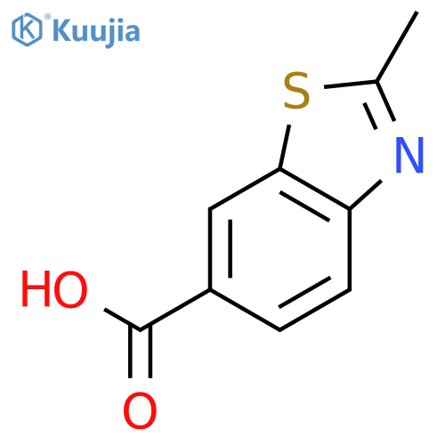 2-methyl-1,3-benzothiazole-6-carboxylic acid structure