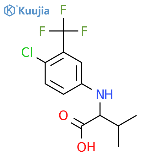 Valine, N-[4-chloro-3-(trifluoromethyl)phenyl]- structure