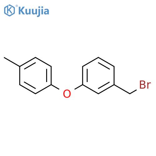 Benzene, 1-(bromomethyl)-3-(4-methylphenoxy)- structure