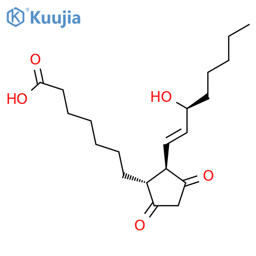 9,11-dioxo-15s-hydroxy-prost-13e-en-1-oic acid structure