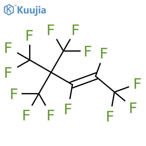 2-PENTENE, 1,1,1,2,3,5,5,5-OCTAFLUORO-4,4-BIS(TRIFLUOROMETHYL)-, (E)- structure