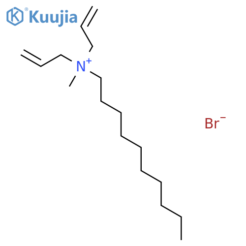 1-Decanaminium, N-methyl-N,N-di-2-propenyl-, bromide structure