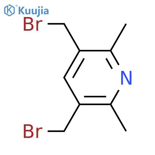 PYRIDINE, 3,5-BIS(BROMOMETHYL)-2,6-DIMETHYL- structure