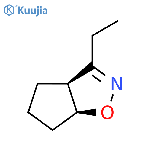 4H-Cyclopent[d]isoxazole, 3-ethyl-3a,5,6,6a-tetrahydro-, cis- structure