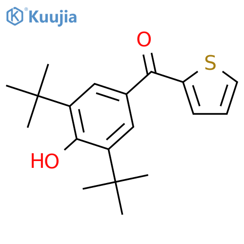 Methanone,[3,5-bis(1,1-dimethylethyl)-4-hydroxyphenyl]-2-thienyl- structure