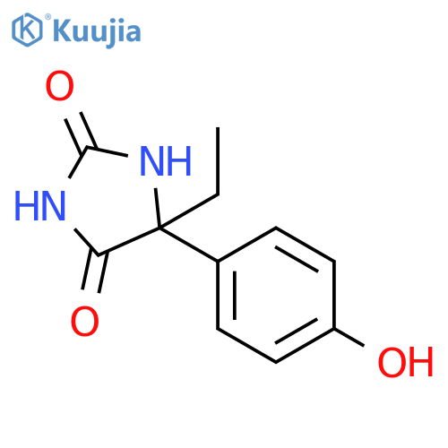 2,4-Imidazolidinedione,5-ethyl-5-(4-hydroxyphenyl)- structure