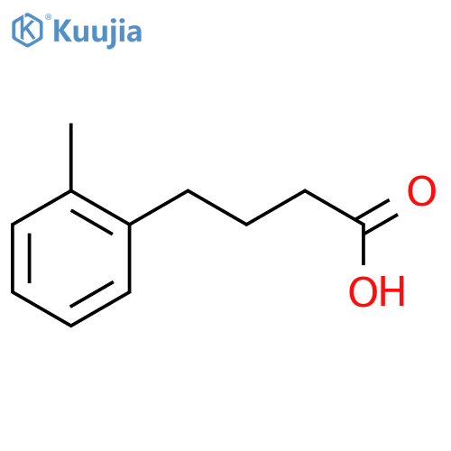 4-(2-methylphenyl)butanoic acid structure
