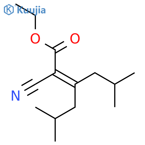 Ethyl 2-Cyano-3-isobutyl-5-methylhex-2-enoate structure