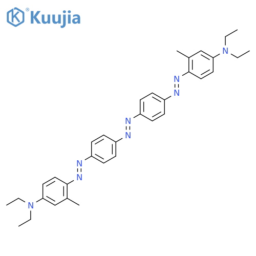 4,4'-{(E)-diazene-1,2-diylbis[benzene-4,1-diyl(E)diazene-2,1-diyl]}bis(N,N-diethyl-3-methylaniline) structure
