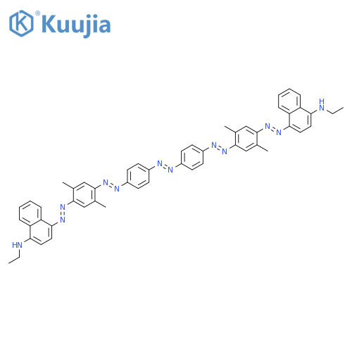 1-Naphthalenamine,4,4'-[1,2-diazenediylbis[4,1-phenylene-2,1-diazenediyl(2,5-dimethyl-4,1-phenylene)-2,1-diazenediyl]]bis[N-ethyl- structure