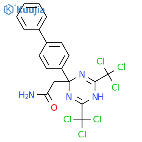 1,3,5-Triazine,2-[1,1'-biphenyl]-4-yl-4,6-bis(trichloromethyl)- structure