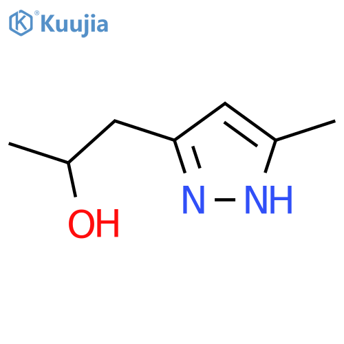 1-(5-methyl-1H-pyrazol-3-yl)propan-2-ol structure