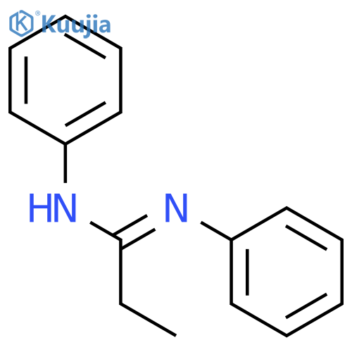 Propanimidamide,N,N'-diphenyl- structure