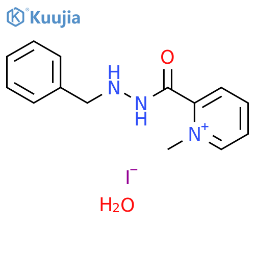 pyridinium, 1-methyl-2-[[2-(phenylmethyl)hydrazino]carbonyl]-, iodide, hydrate (2:1) structure