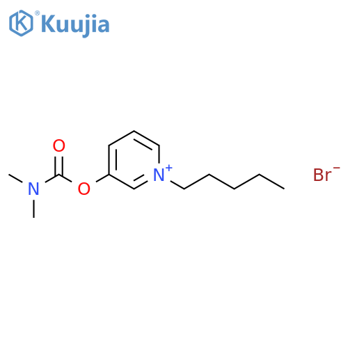 Pyridinium,3-[[(dimethylamino)carbonyl]oxy]-1-pentyl-, bromide (1:1) structure