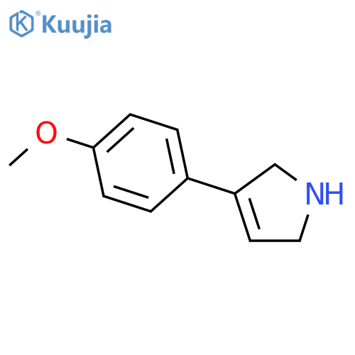 3-(4-methoxyphenyl)-2,5-dihydro-1H-pyrrole structure