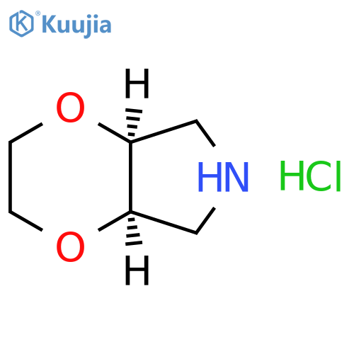cis-3,4a,5,6,7,7a-hexahydro-2H-[1,4]dioxino[2,3-c]pyrrole;hydrochloride structure