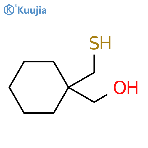 1-(sulfanylmethyl)cyclohexylmethanol structure
