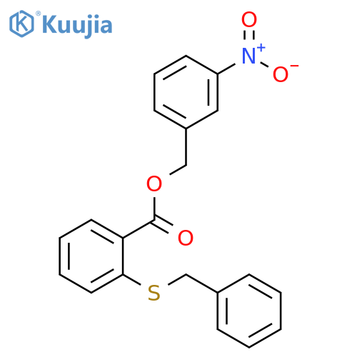 3-nitrobenzyl 2-(benzylthio)benzoate structure