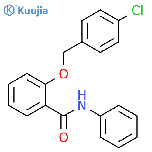 2-[(4-chlorobenzyl)oxy]-N-phenylbenzamide structure