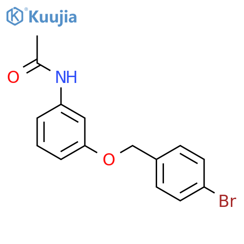 N-{3-[(4-bromobenzyl)oxy]phenyl}acetamide structure