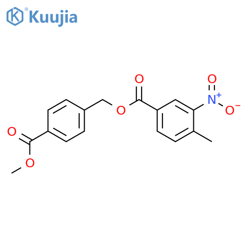 4-(methoxycarbonyl)benzyl 4-methyl-3-nitrobenzoate structure