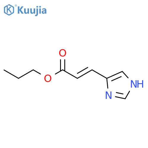2-Propenoic acid, 3-(1H-imidazol-4-yl)-, propyl ester structure